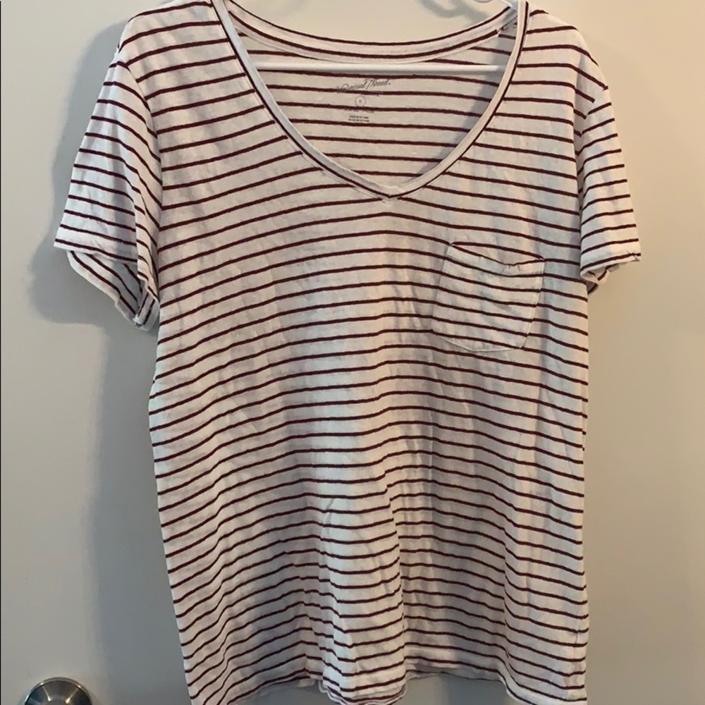 🟢 5/$20 Striped Pocket Tee